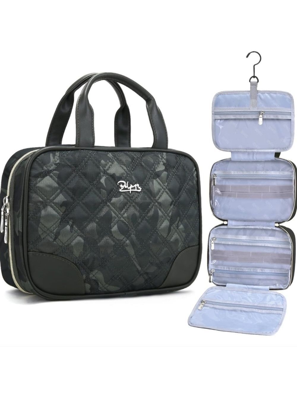 BoyatuTravel Toiletry Bag for Women: PU Leather Organizer NWT